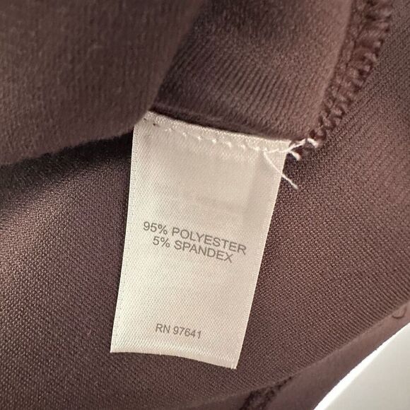 Purejill  by J.Jill Rum Raisin‎ Velvet Longsleeve Roundneck Tee Xs Petite New - Picture 8 of 10